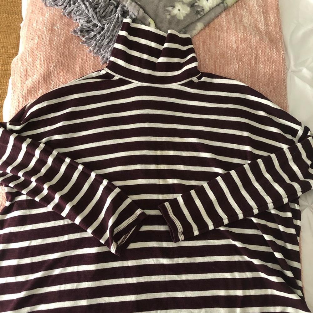 AERIE | Striped Turtleneck Long sleeve